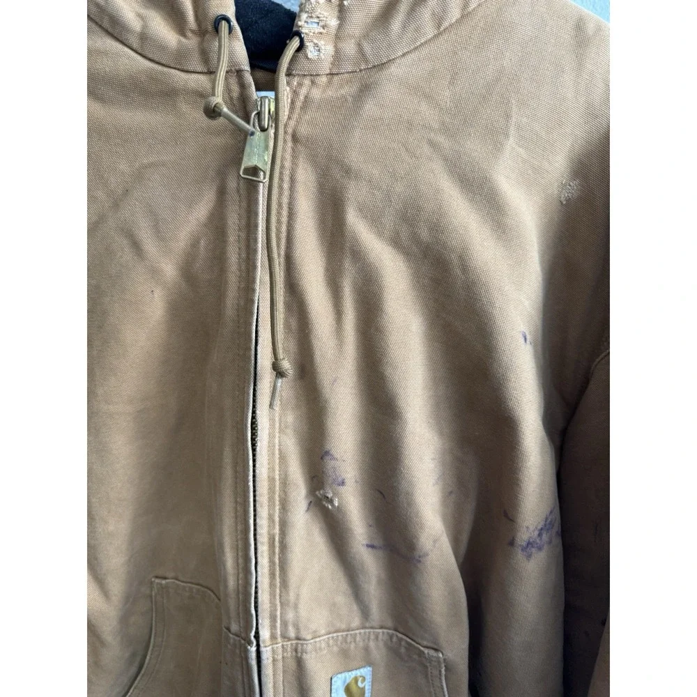 Carhartt J140-M Made IN USA‎ Duck Active Jacket Size 2XL Brown Mens
